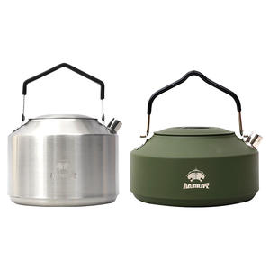 Bouilloire de <span class=keywords><strong>camping</strong></span> en acier inoxydable 304 <span class=keywords><strong>pour</strong></span> le <span class=keywords><strong>camping</strong></span>, les pique-niques et la préparation du café - Product Image 1