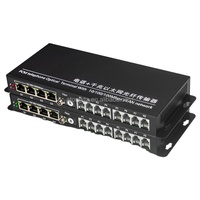 Transmetteur téléphonique Ethernet isolé Gigabit à 8 canaux Multiplexeur PCM à 4 ports avec fibre optique pour réseau IP
