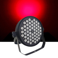 Lámpara LED RGB 3 en 1 de 54*3w, Silenciosa, Tipo PA, Carcasa de Aluminio, Luz Plana, Refrigeración por Ventilador, Control DMX512 para DJ, Discoteca, Club