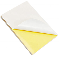 Papier autocollant transparent auto-adhésif A4 direct d'usine 75G papier autocollant auto-adhésif papier enduit coulé papier autocollant adhésif