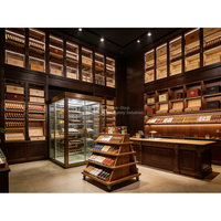 Humidor à cigares avec étagères en cèdre espagnol, double porte, meuble de présentation