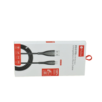 Boîte en papier d'emballage personnalisée de couleur blanche pour câble de données USB, chargeur de téléphone