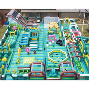 Funland <span class=keywords><strong>gonflable</strong></span> personnalisable <span class=keywords><strong>professionnel</strong></span> Combo Jumping Park terrain de jeu plein d'entrain <span class=keywords><strong>château</strong></span> amusant pour jouer - Product Image 1