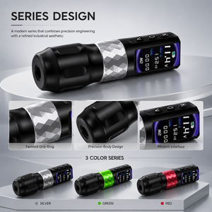 Máquina de Tatuaje Inalámbrica Profesional de 2000mAh con Pantalla OLED, Motor sin Escobillas y Función de Temporizador para Delineado, Sombreado y Arte Corporal - Product Image 4