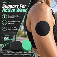 RECOO Sports CGM Overpatch Waterproof Sweat Resistant Sensor Cover Tape for Active Wear Custom Logo Private Label OEM