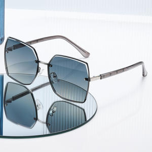 Lunettes de soleil Hermes, monture en métal, lentille TAC, protection UV400, lunettes de soleil pour femmes, type 3, couleur noire, KS-3843 - Product Image 1