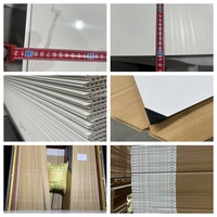 Moderne 1m x 2,4m PVC marmerlook binnenwandbekleding voor douche, PVC douchepaneel voor badkamer, slaapkamer, woonkamer, hotel