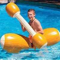 Hamac flottant gonflable, 4 pièces, jouets aquatiques, bûches de combat aérées