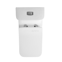 ORTONBATH Toilette puissante à double chasse d'eau 4/6L design moderne, articles sanitaires de salle de bain en céramique, piège en S, 300mm, 4/6L
