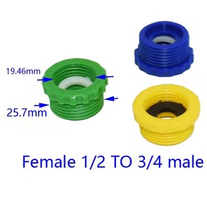 Ensemble <span class=keywords><strong>de</strong></span> raccords <span class=keywords><strong>de</strong></span> <span class=keywords><strong>tuyau</strong></span> en acier inoxydable et plastique 1/2 "femelle à 3/4" mâle pour connecteur <span class=keywords><strong>de</strong></span> machine à laver - Product Image 3