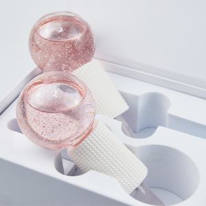 Herramientas de belleza para el cuidado Personal, Gel rosa brillante de cristal para cara, globos de hielo para masaje Facial, bolas de refrigeración, etiquetas personalizadas y caja - Product Image 5
