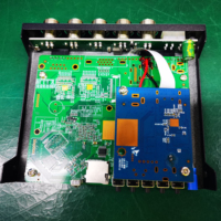Enregistreur vidéo SeemeTech 4 canaux CVBS Mini Quad Splitter avec enregistrement en boucle, batterie intégrée, système d'assistance aux angles morts, garantie 1 an