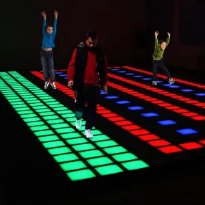 Pista de dança LED 30x30 cm Pista LED para jogos infantis interativos de jogos ativos