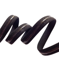 Vente en gros de bande antidérapante en nylon de 1 cm, en polyester, avec silicone élastique, ceinture personnalisée, bande haute pour soutien-gorge, bretelle d'épaule