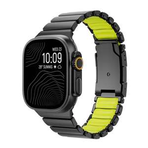 Correa de Reloj de Titanio de Diseño para <span class=keywords><strong>Apple</strong></span>, 46/49 mm, Brazalete de <span class=keywords><strong>Acero</strong></span> Inoxidable de Lujo con <span class=keywords><strong>Caja</strong></span> - Product Image 4