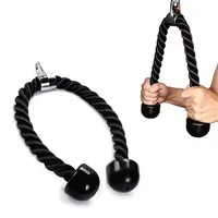 Système de gymnastique Triceps Corde LAT Pull Down Bar Poids Câble Poulie Triceps Trainer