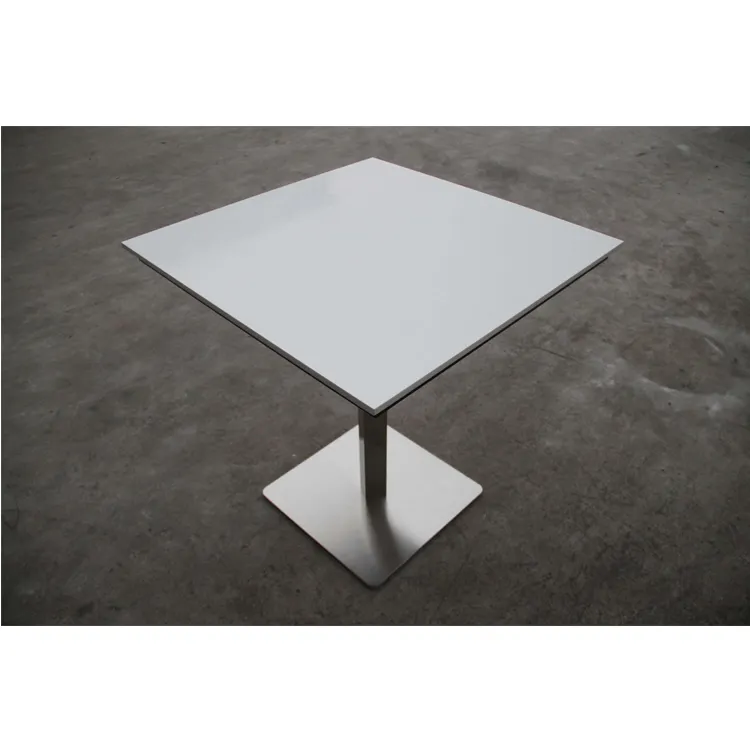 Wholesale Marble Dining Tables Price Factory Price Concrete Dining Table with Stainless Steel Base