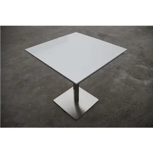 Оптовая продажа мраморных обеденных столов цена заводская цена бетонный обеденный стол с основанием из нержавеющей стали