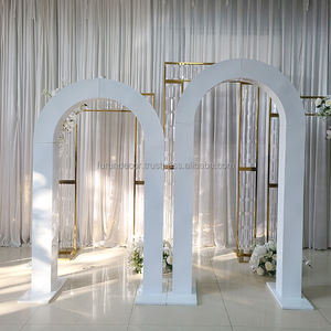 FURUN Support d'arche métallique noir et blanc personnalisé, cadre de scène en fer durable et écologique pour mariages et événements – Direct Usine - Product Image 3