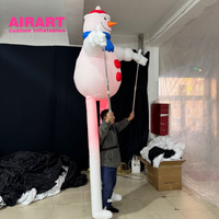 Marionnette gonflable de bonhomme de neige, costume de fête pour enfants