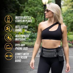Free Sample Travel High Quality Running Belt Fanny Pack <b>Sport</b> Hydration Waist <b>Bag</b> for Men <b>Women</b> Outdoor <b>Sport</b> Waist <b>Bag</b> - Product Image 4