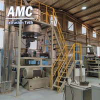 Machine à extrusion de céréales pour petit-déjeuner Americhi + ligne de production de machine à collation pour petit-déjeuner en flocons de maïs
