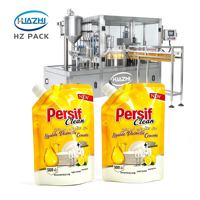Sachets Doypack PE personnalisés imprimés de 500 ml, 1 L, 2 L pour recharge de savon liquide, gel douche, shampoing, détergent vaisselle avec bec verseur