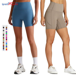 Shorts de sport confortables pour femme, extensibles, sexy, pour la gym, le yoga, le fitness, shorts de sport personnalisés pour femme, shorts de <span class=keywords><strong>VTT</strong></span> avec poche - Product Image 1