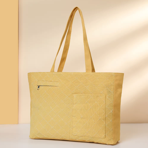 Bolsa de compras reutilizable personalizada, portátil, de gran capacidad, de lona de algodón resistente para mujer - Product Image 3