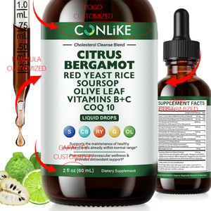 Extracto Herbal Líquido <span class=keywords><strong>de</strong></span> Guanábana Pura y Bergamota Cítrica OEM con Vitamina, 60 ml, <span class=keywords><strong>para</strong></span> Apoyo Inmunológico - Grado Alimenticio - Product Image 6
