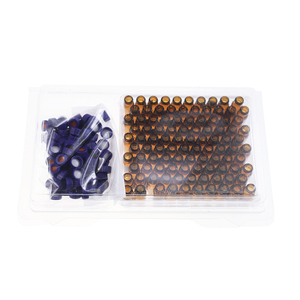 Flacon compte-gouttes ambré de 2 ml gradué avec kit de marquage pour le stockage d'échantillons - Product Image 1