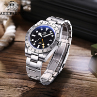 Montre de plongée pour homme avec logo personnalisé, marque privée, 39 mm, 20 ATM, mouvement à quartz suisse, OEM ODM, vente en gros directe d'usine