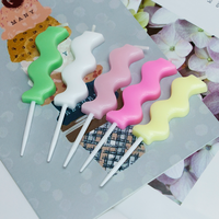 Bougies d'anniversaire classiques sans fumée en forme de ruban, lot de 5, directement de l'usine, pour gâteau d'anniversaire