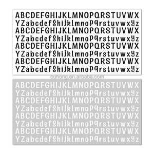 Autocollants en vinyle en gros, <span class=keywords><strong>lettres</strong></span> noires et blanches, <span class=keywords><strong>alphabet</strong></span> anglais, autocollants décoratifs DIY pour carnet, feuille d'autocollants imperméables - Product Image 6