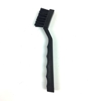 Brosse antistatique 7" MINI en poils de porc 100% naturels noirs pour le nettoyage des circuits imprimés