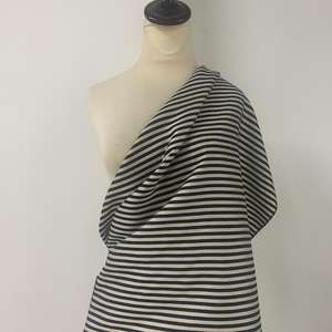 Tessuto di cotone di <span class=keywords><strong>lino</strong></span> <span class=keywords><strong>a</strong></span> <span class=keywords><strong>righe</strong></span> bianche e nere di buon prezzo per il vestito - Product Image 4