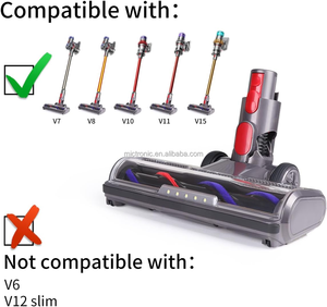 <span class=keywords><strong>Brosse</strong></span> compatible avec Dysons V7, V8, V10, <span class=keywords><strong>V11</strong></span>, V15, accessoires <span class=keywords><strong>Brosse</strong></span> à plancher avec entraînement direct et 5 lumières LED pour sols durs - Product Image 2