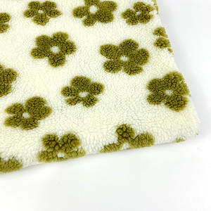 Vải Lông Cừu Sherpa 2022 Polyester Bán Chạy 100 Vải Dệt Kim Hàng May Mặc - Product Image 4