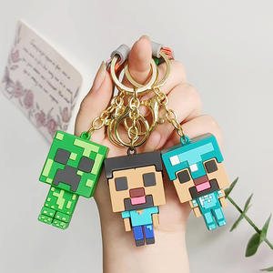 Anime dibujos animados MC Mine World figura de acción Q versión Mini Fidget ornamento vinilo PVC aleación mochila colgante <span class=keywords><strong>Mycraft</strong></span> llavero - Product Image 1