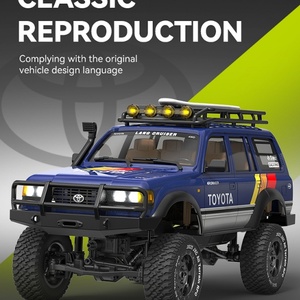 Produit d'usine 1:12 4Runner Land Cruiser LC80 RC, camionnette tout-terrain 4x4 RTR, voiture télécommandée proportionnelle 2.4G, câble USB - Product Image 1