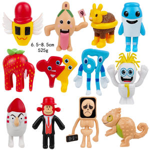 Linda Cross-border New Product: Brain-corrupting Figurine Stolen, Brain Red Monster pixel Toy, <strong>Game</strong> <strong>Merchandise</strong> Model Decoration - Product Image 5