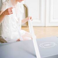 Boîte de conservation pour robe de mariée précieuse, boîte de rangement pour robe de mariée, sans acide et sans lignine