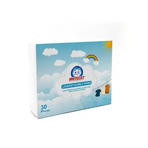 Eco Laundry Tablets 30pcs Pack In Box Household Detergent Laundry Sheet Machine Washing Laundry Tablets