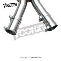 Échappement arrière en acier inoxydable AUTO pour BMW M2 M3 M4 G80 G82 G87 G8X 3.0T 2021-2024, tube intermédiaire à longueur égale, tube en Z