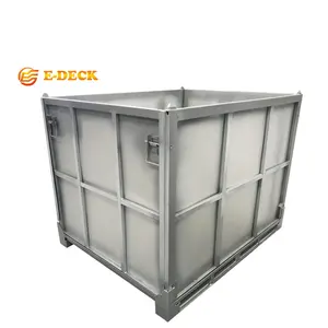 OEM large foldable lockable transport stack ibc intermediate bulk container