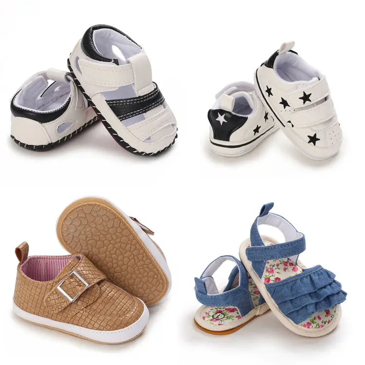 Scarpe da bambino in stile misto all'ingrosso Stock scarpe da bambino traspiranti per neonati