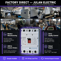 Disjoncteur électronique JLM7E 3P 4P 100A 250A 400A 630A 800A AC400V à déclenchement réglable, boîtier moulé, norme IEC60947