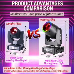 Mini 230w Beam Light Moving Head Light Lyres Beam 230 Mini DJ Disco <strong>Sharpy</strong> 7r Mini Beam 230 Moving Head Stage Lights bar Concert - Product Image 5