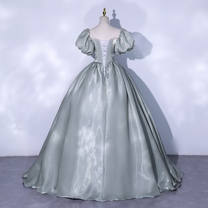 S2457N 2026 Nouvelle <span class=keywords><strong>Robe</strong></span> de Soirée Princesse Printemps Style <span class=keywords><strong>Mariage</strong></span> Manches Bouffantes Élégante pour Spectacle Artistique Examen Solo - Product Image 4