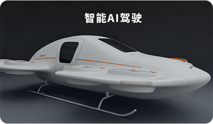 รถบินไฟฟ้า EVTOL แบบมีท่อ 4 ที่นั่ง รุ่นใหม่ น้ำหนักบรรทุกมากที่สุดในโลก ขึ้นลงจอดในแนวตั้ง ความเร็ว 150 กม./ชม. บินได้ด้วยระบบ AI - Product Image 2